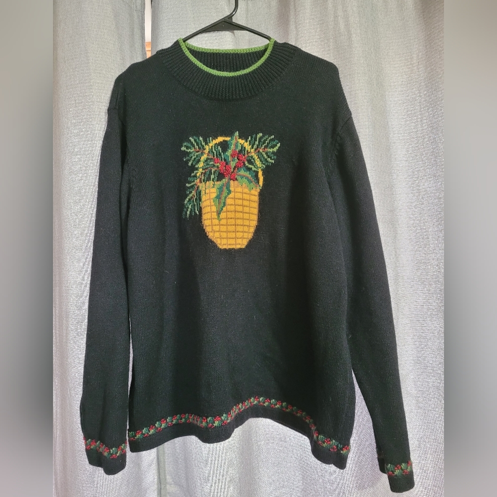 Orvis Vintage Holly Basket Sweater